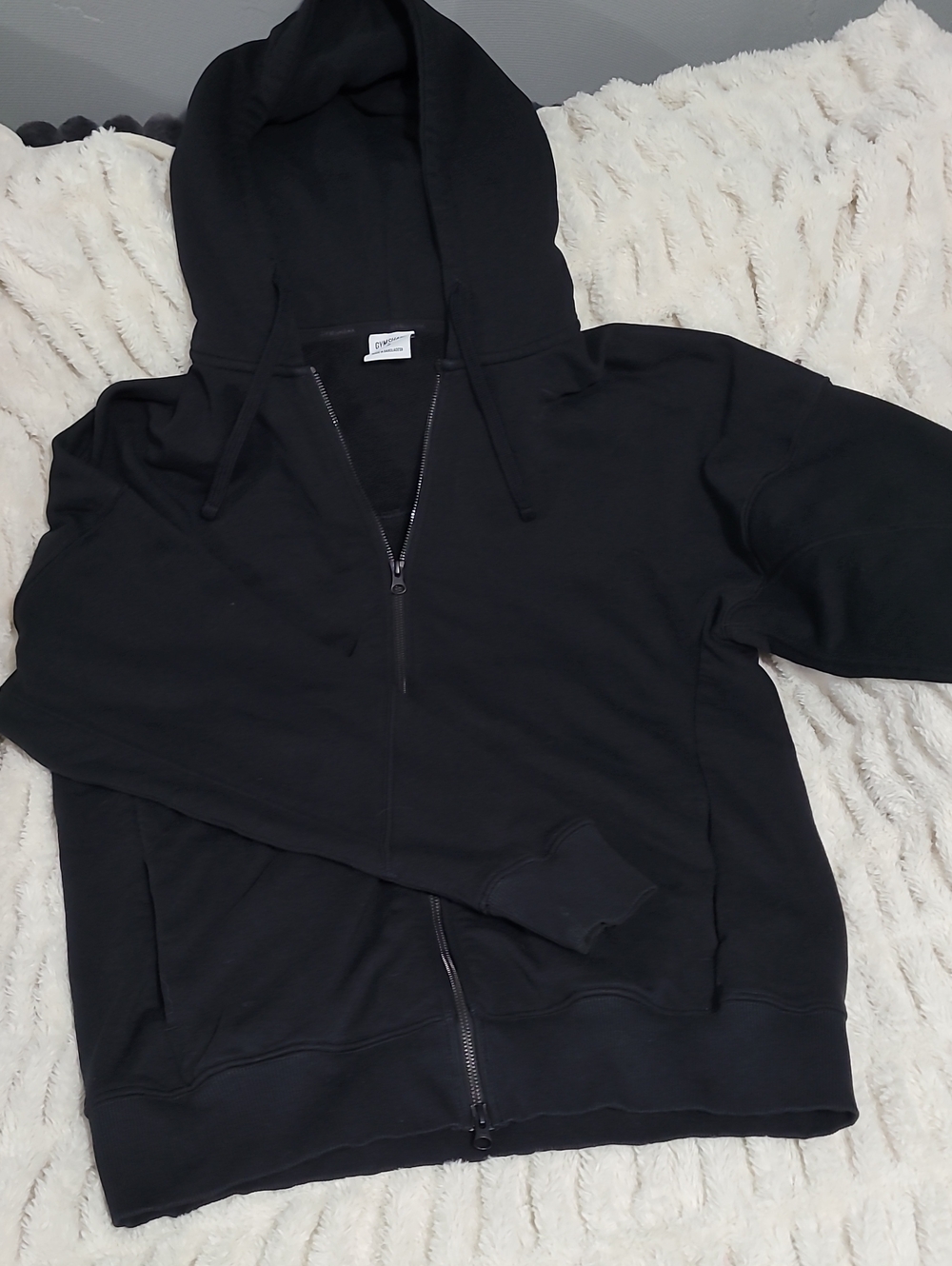 Gymshark Black Zip-Up Hoodie